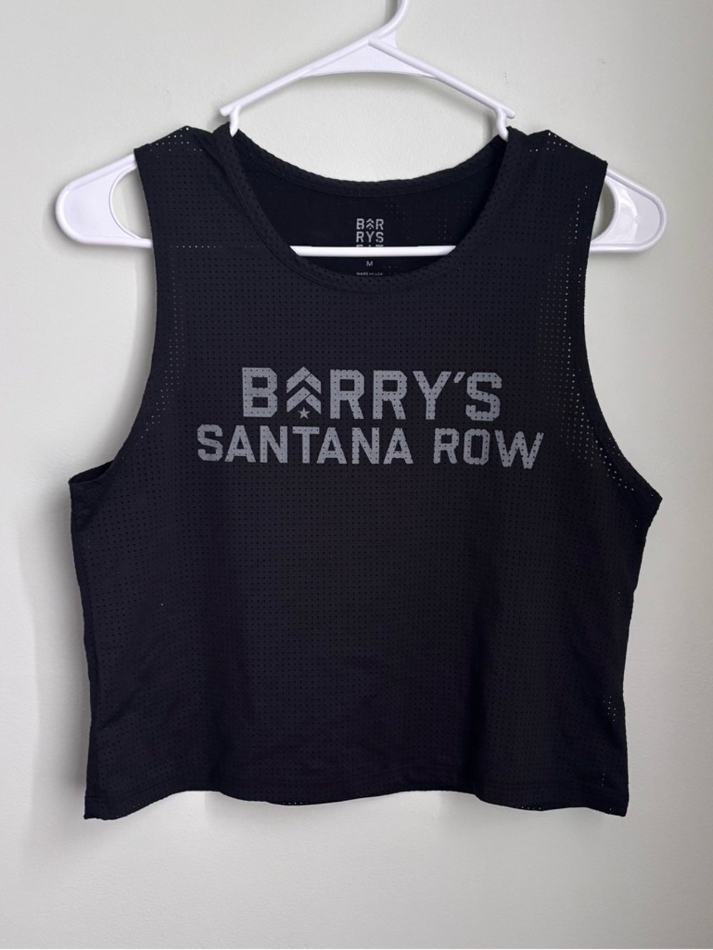 Barry's Santana Row Black Workout Tank